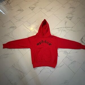 Sp5der Red VVS Hoodie Sweater